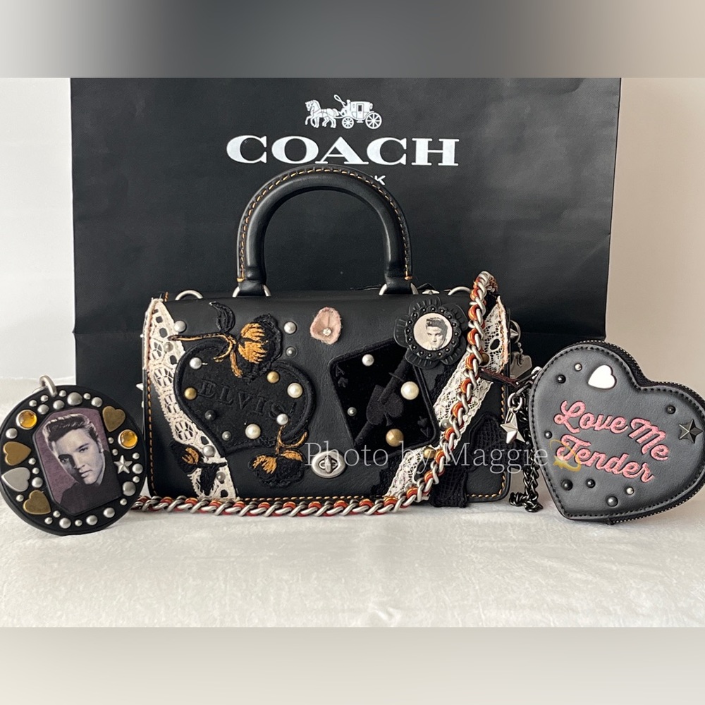 Elvis Presley Black Double Dinky Coach bag